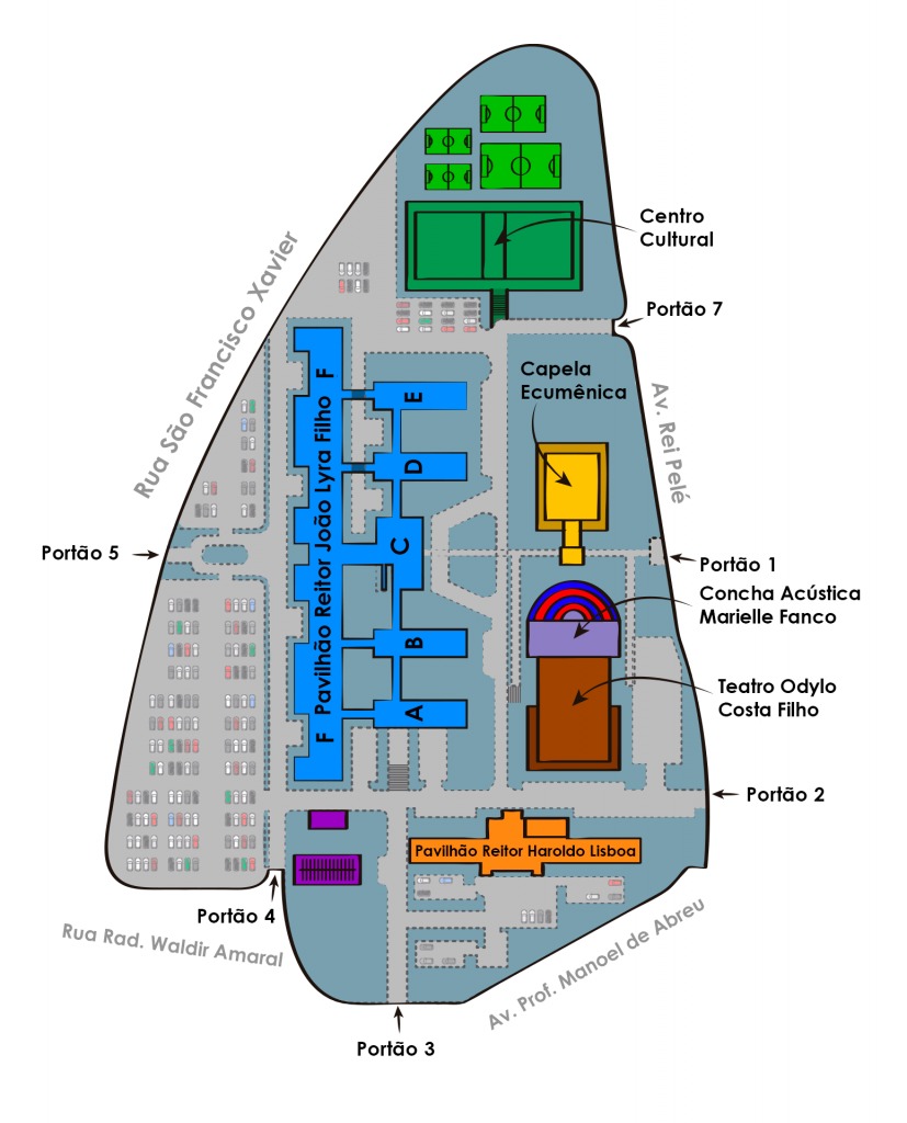 Mapa UERJ - VIII CLPV